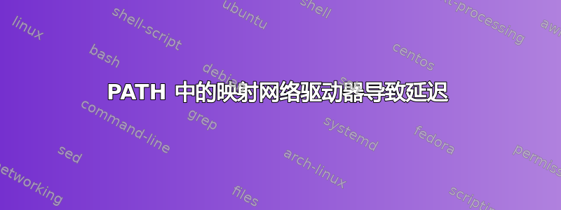 PATH 中的映射网络驱动器导致延迟