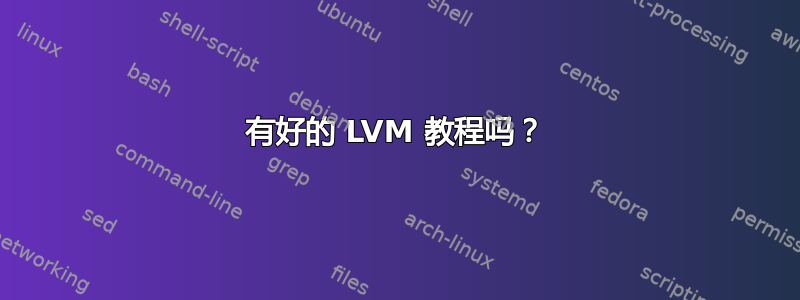 有好的 LVM 教程吗？