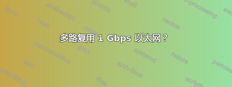 多路复用 1 Gbps 以太网？