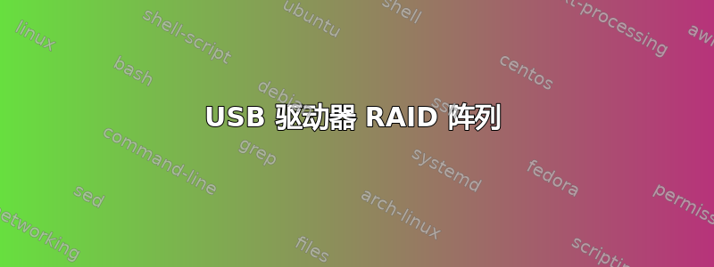 USB 驱动器 RAID 阵列