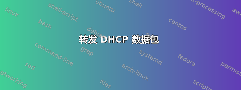 转发 DHCP 数据包