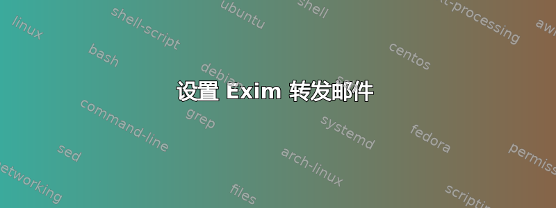 设置 Exim 转发邮件