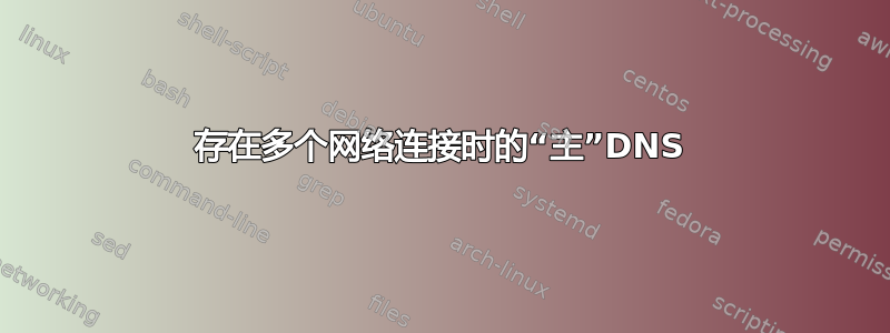 存在多个网络连接时的“主”DNS