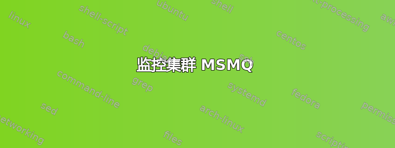 监控集群 MSMQ