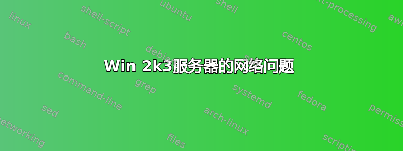 Win 2k3服务器的网络问题