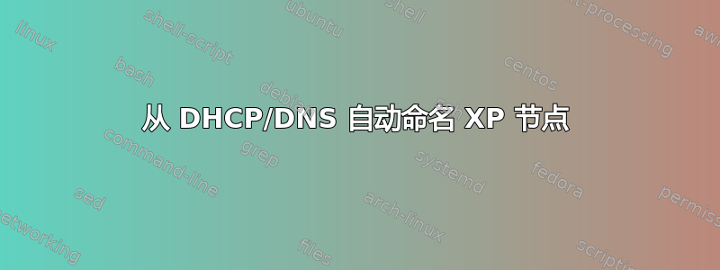 从 DHCP/DNS 自动命名 XP 节点