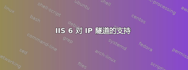 IIS 6 对 IP 隧道的支持