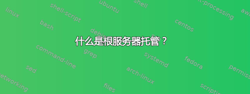 什么是根服务器托管？ 