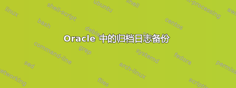 Oracle 中的归档日志备份