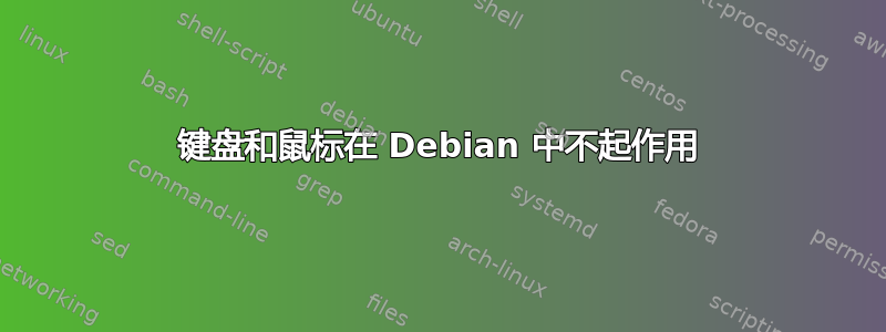 键盘和鼠标在 Debian 中不起作用