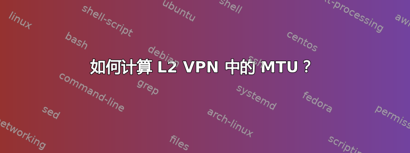 如何计算 L2 VPN 中的 MTU？