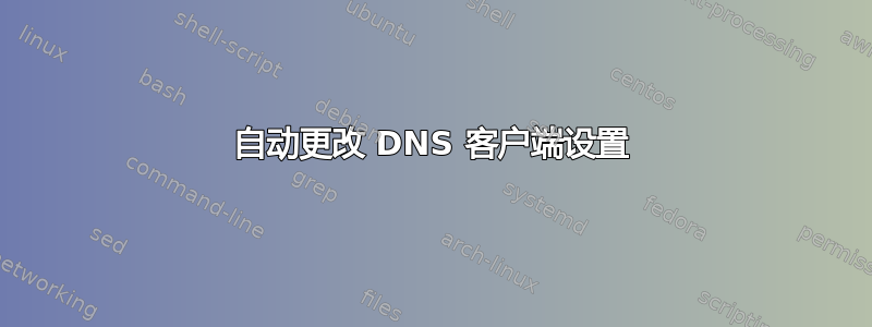 自动更改 DNS 客户端设置