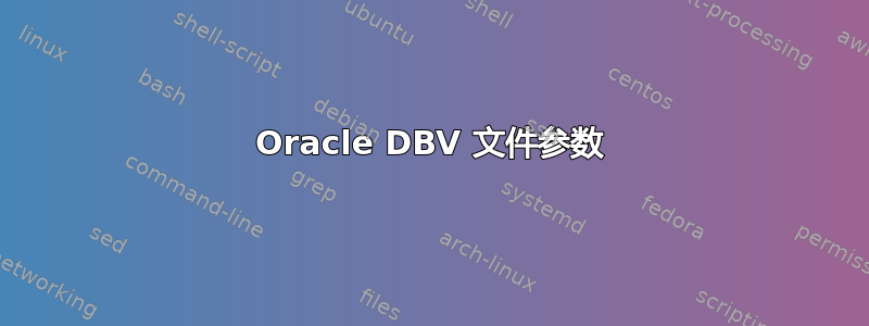 Oracle DBV 文件参数