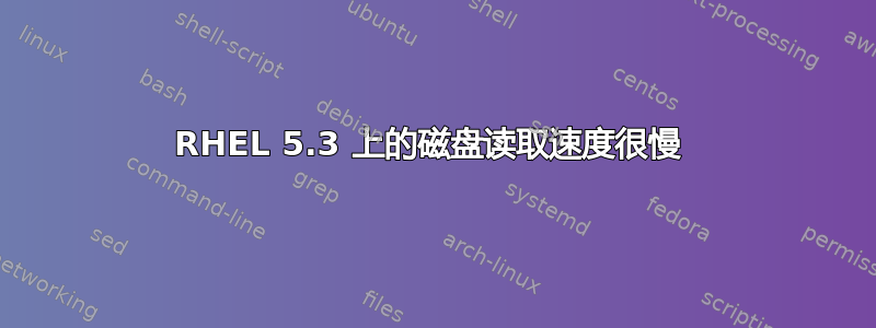 RHEL 5.3 上的磁盘读取速度很慢 