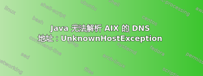 Java 无法解析 AIX 的 DNS 地址：UnknownHostException