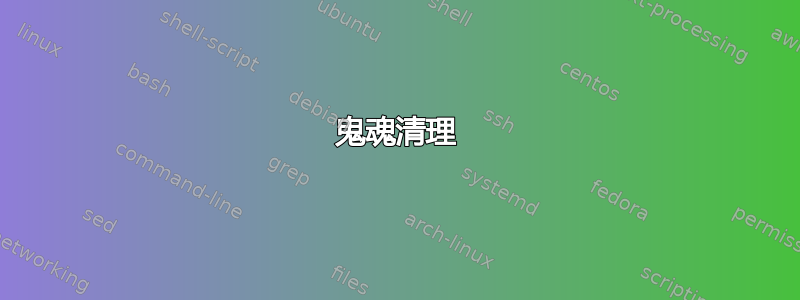 鬼魂清理