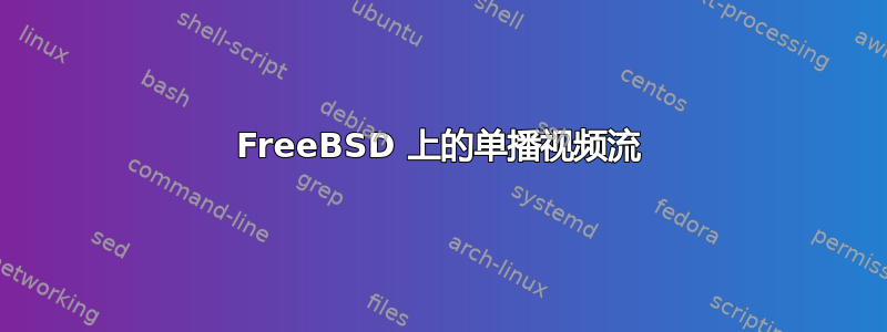 FreeBSD 上的单播视频流