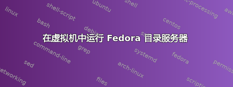 在虚拟机中运行 Fedora 目录服务器