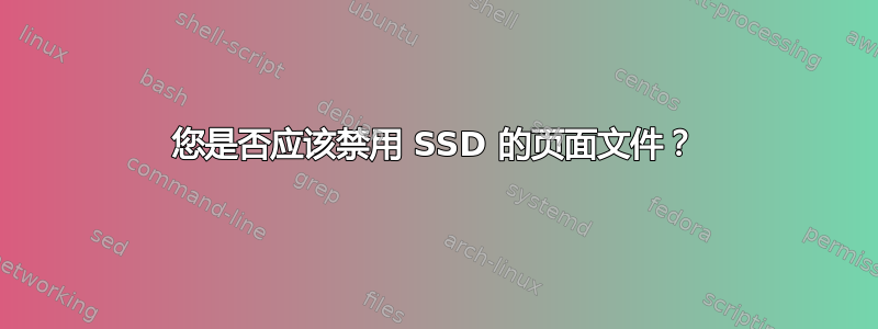 您是否应该禁用 SSD 的页面文件？