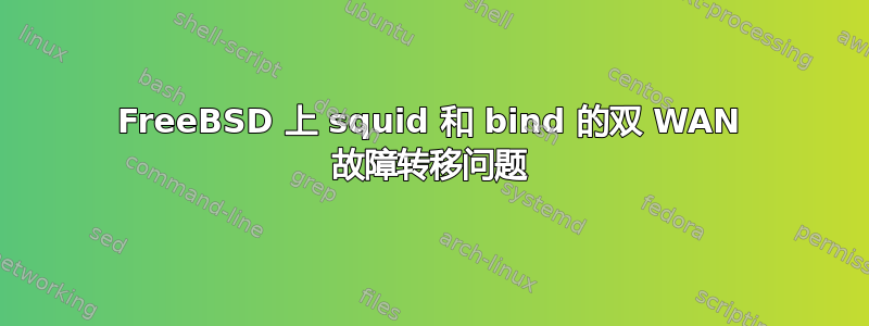 FreeBSD 上 squid 和 bind 的双 WAN 故障转移问题