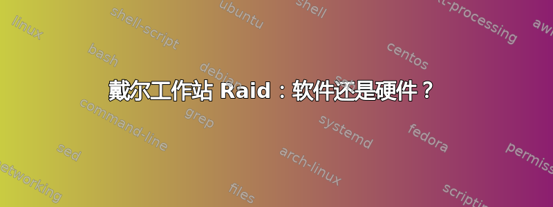 戴尔工作站 Raid：软件还是硬件？