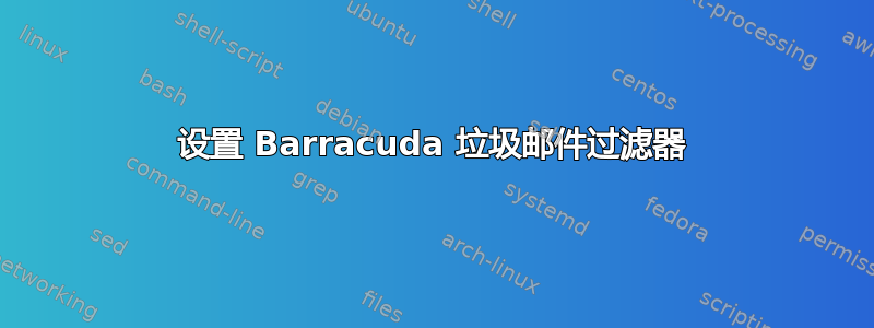 设置 Barracuda 垃圾邮件过滤器