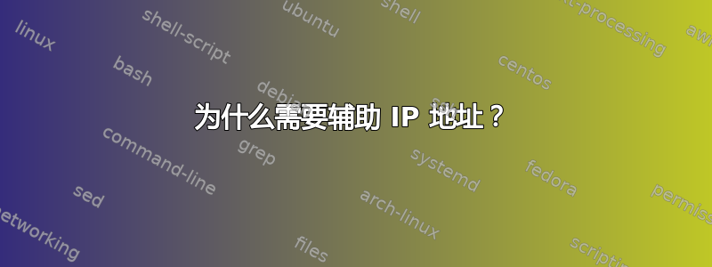 为什么需要辅助 IP 地址？