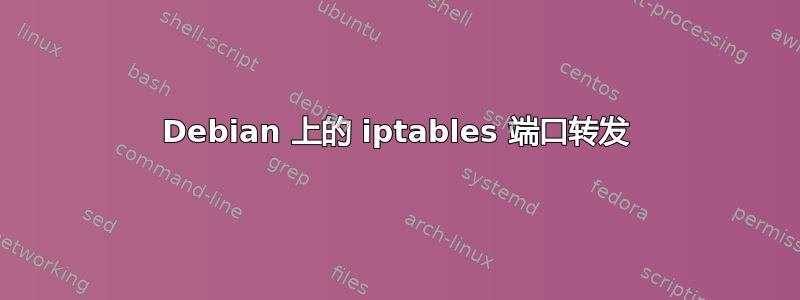 Debian 上的 iptables 端口转发