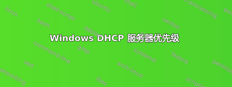 Windows DHCP 服务器优先级