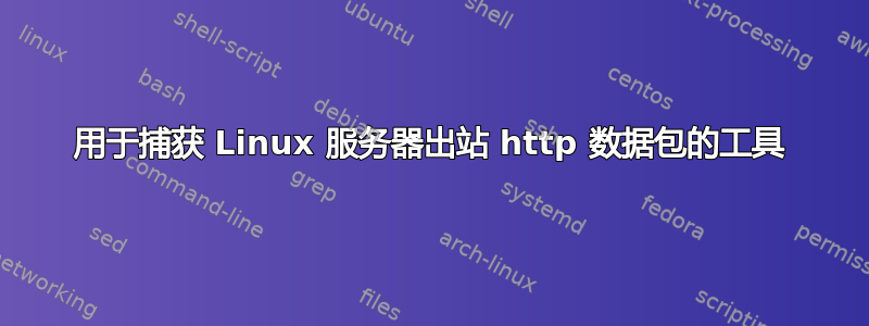 用于捕获 Linux 服务器出站 http 数据包的工具