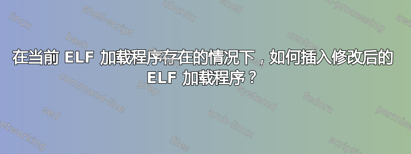 在当前 ELF 加载程序存在的情况下，如何插入修改后的 ELF 加载程序？