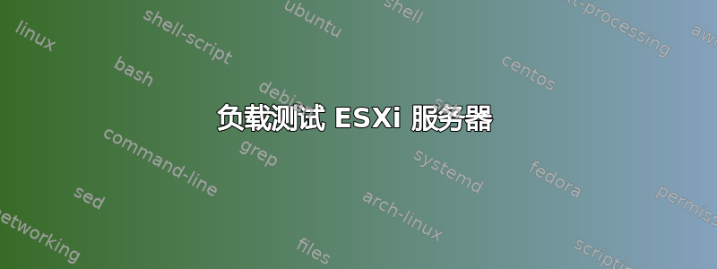 负载测试 ESXi 服务器