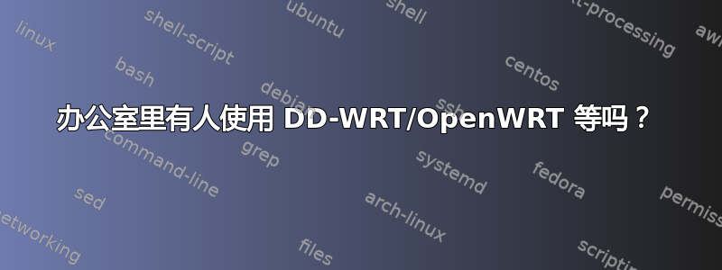 办公室里有人使用 DD-WRT/OpenWRT 等吗？