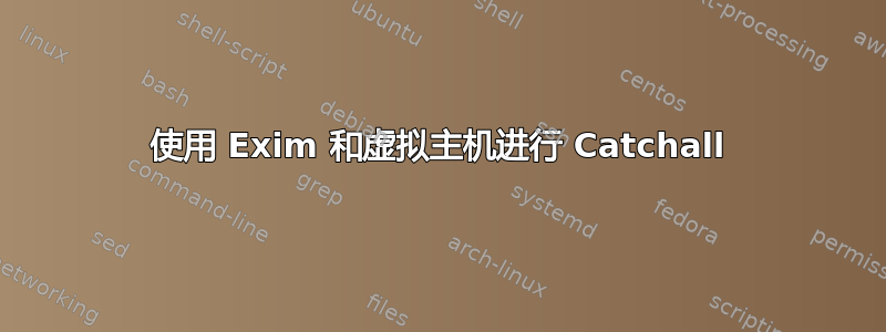 使用 Exim 和虚拟主机进行 Catchall