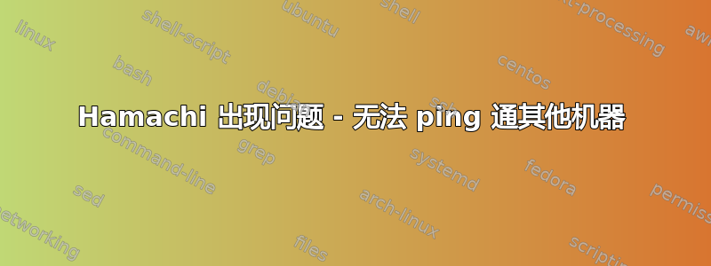 Hamachi 出现问题 - 无法 ping 通其他机器