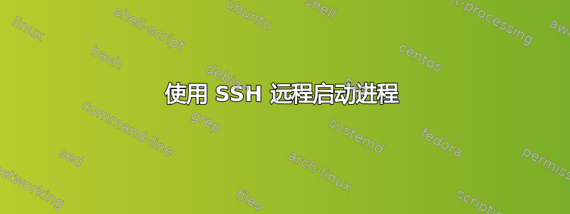 使用 SSH 远程启动进程