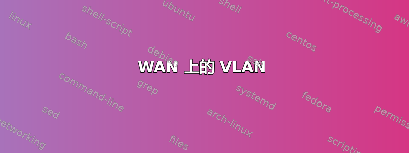 WAN 上的 VLAN