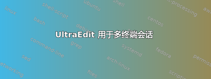 UltraEdit 用于多终端会话