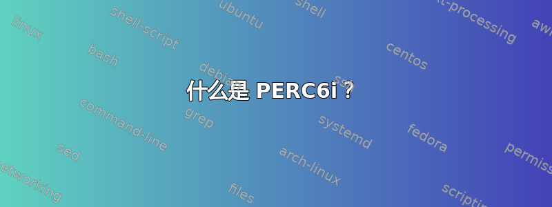 什么是 PERC6i？