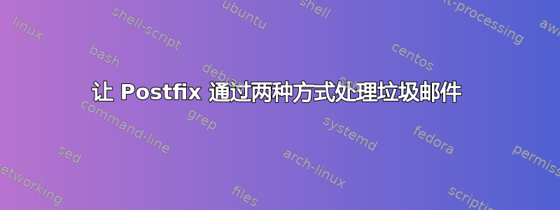 让 Postfix 通过两种方式处理垃圾邮件