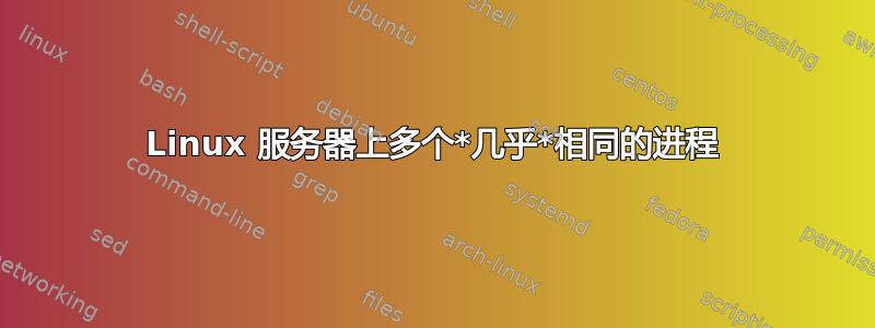 Linux 服务器上多个*几乎*相同的进程