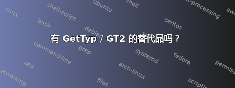 有 GetTyp / GT2 的替代品吗？