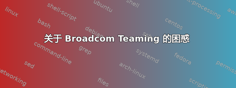 关于 Broadcom Teaming 的困惑