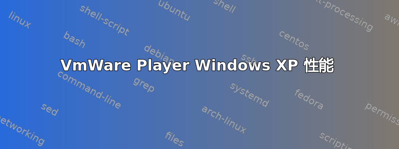 VmWare Player Windows XP 性能