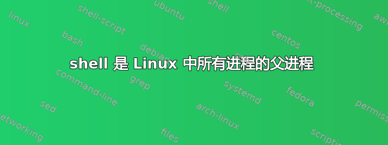 shell 是 Linux 中所有进程的父进程