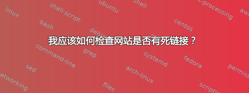 我应该如何检查网站是否有死链接？