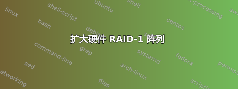 扩大硬件 RAID-1 阵列