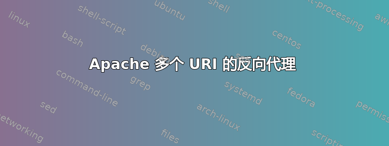 Apache 多个 URI 的反向代理