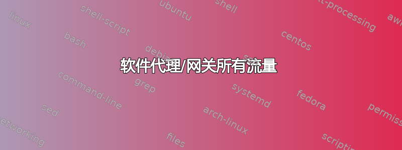 软件代理/网关所有流量