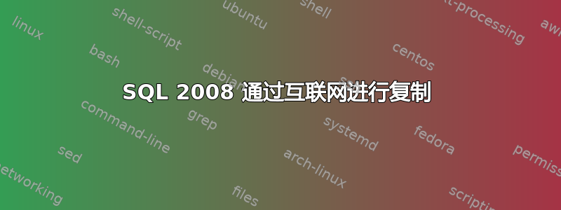 SQL 2008 通过互联网进行复制